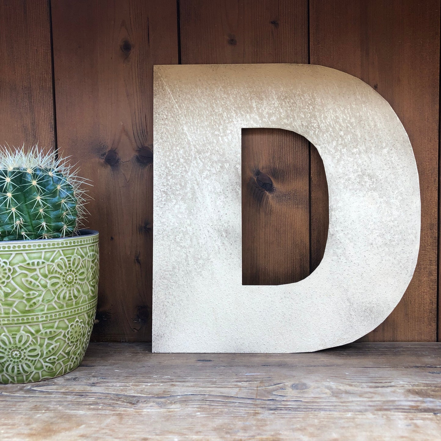 12" and 5" Gold Fat Font Metal Letters.