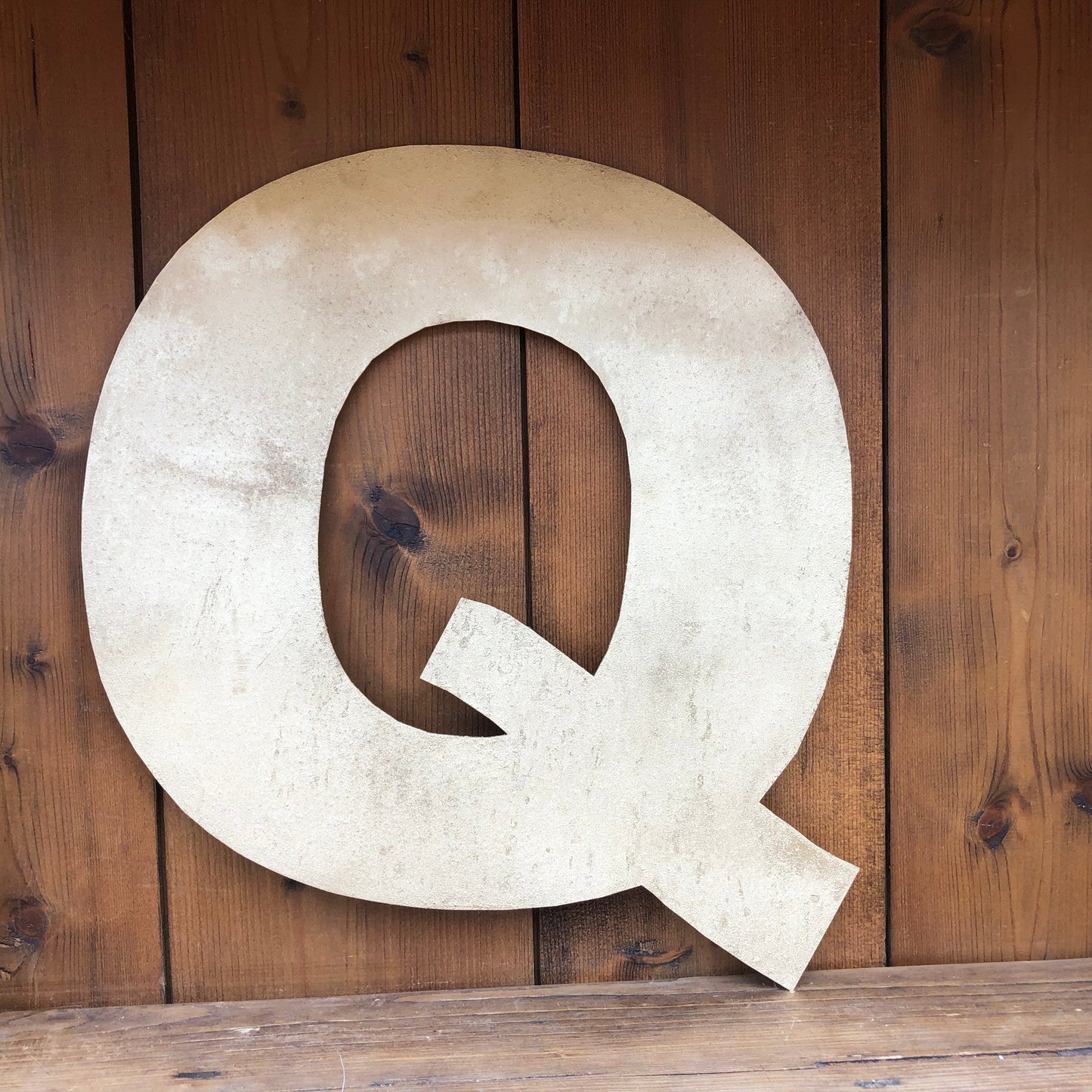 12" and 5" Gold Fat Font Metal Letters.