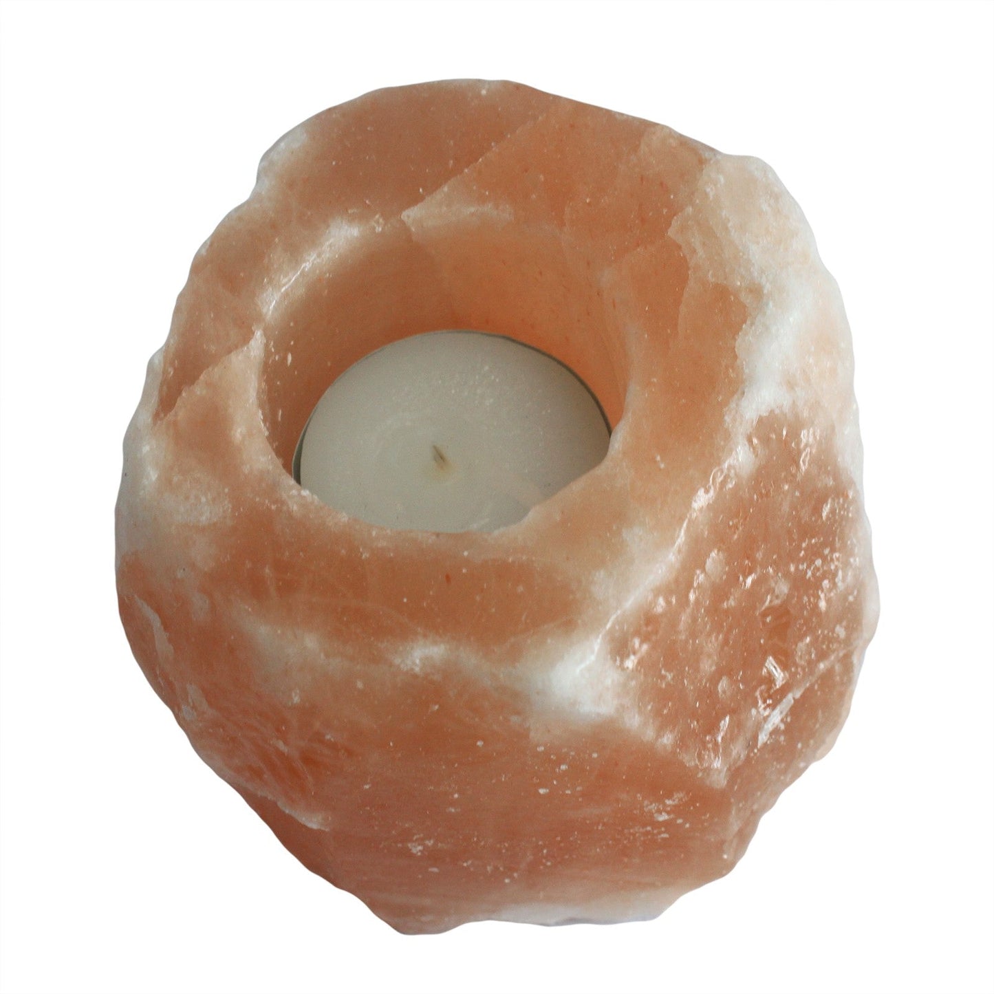 Natural Candle Salt Lamp - 1 Hole