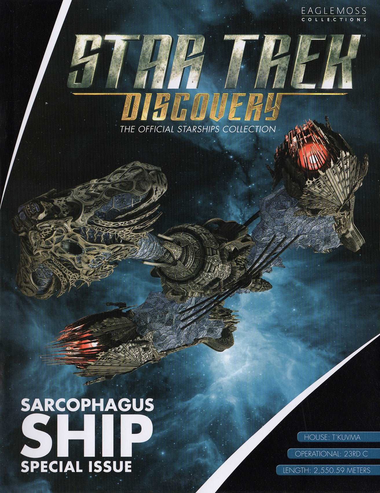 #01 Klingon Sarcophagus (Ship of the Dead) Model Diecast Ship Discovery SPECIAL EDITION (Eaglemoss / Star Trek)
