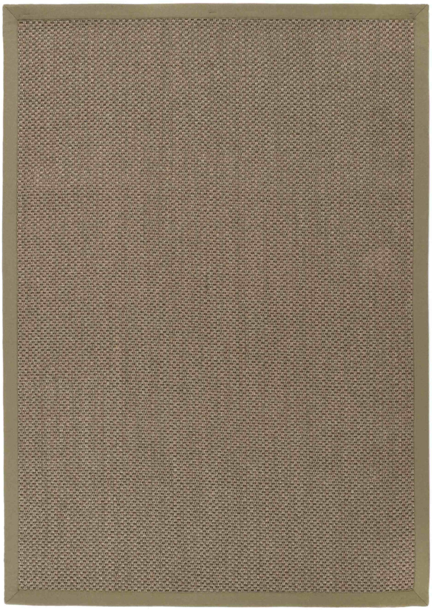 Bordered Sage Green Non-Slip Sisal Rug