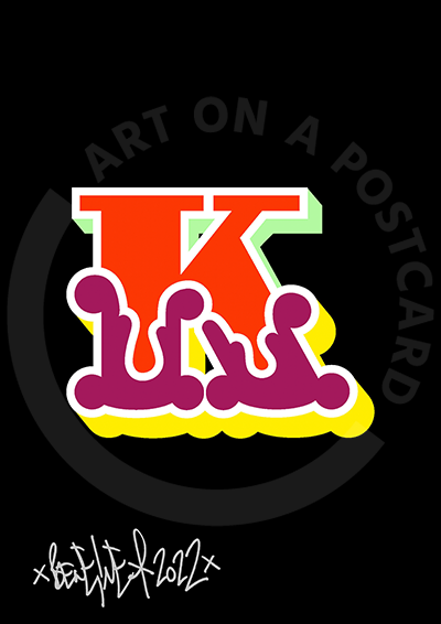 Ben Eine - Circus Font Letters, Hand-signed