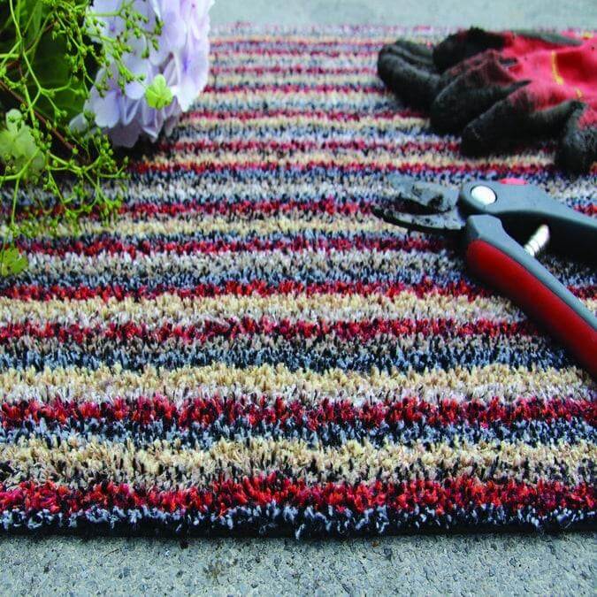 Washable Mat – Striped Design in Multicolour