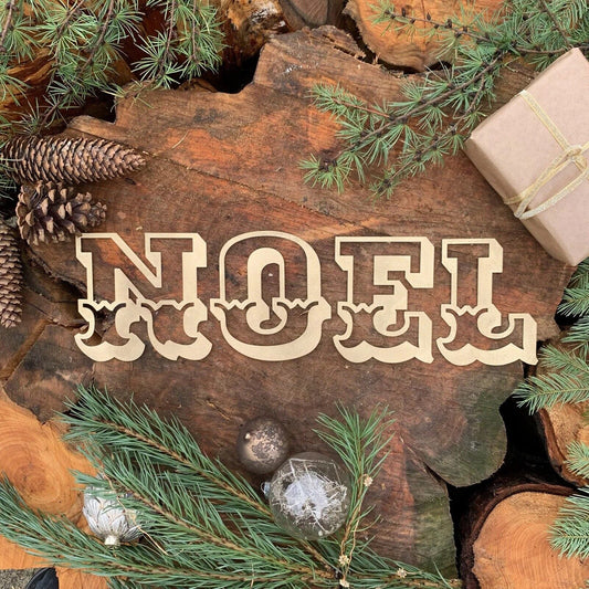 Buy Rustic Carnival NOEL Mantle Fireplace Christmas Lettering Metal Decoration In Rusty,White or Gold Online - Fast Nationwide Delivery