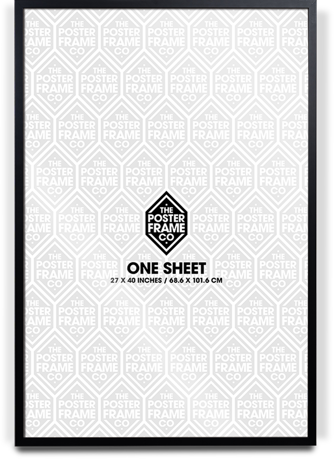 One Sheet (27x40 Inch) Premium Poster Frame - Black