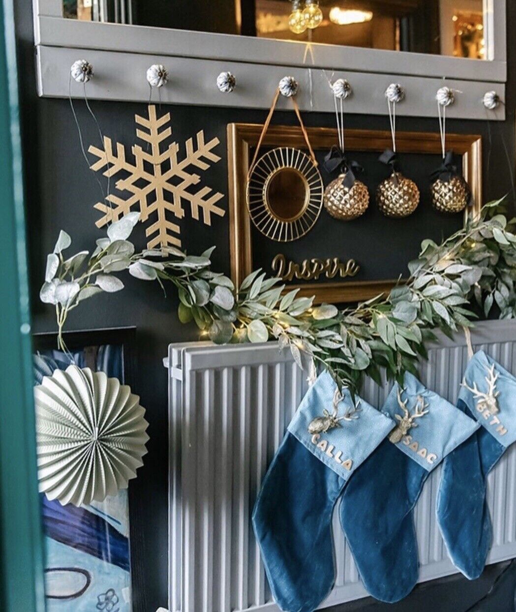 Large Rustic Metal Snowflake Decoration