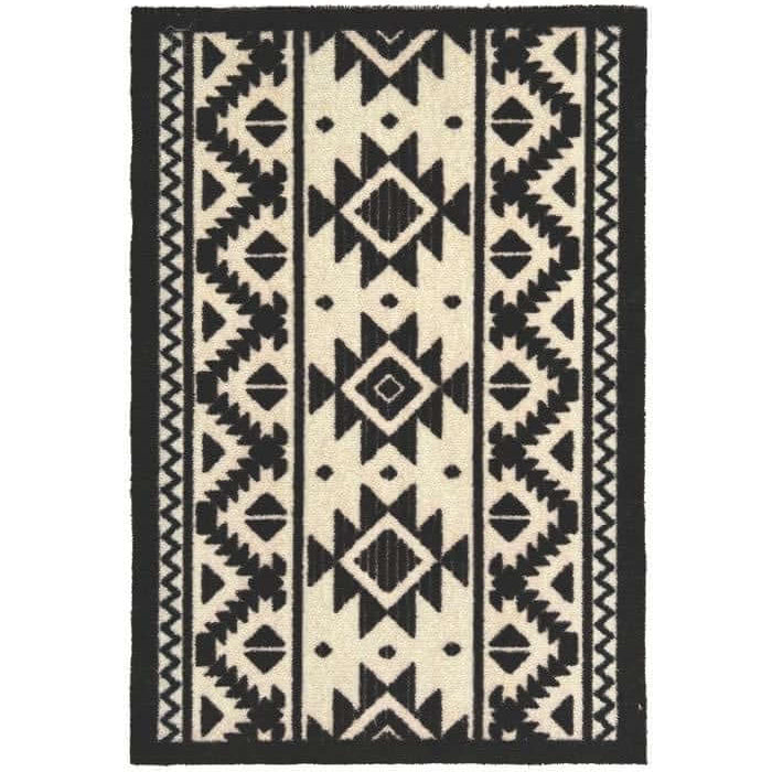 Abstract Washable Mat and Runner