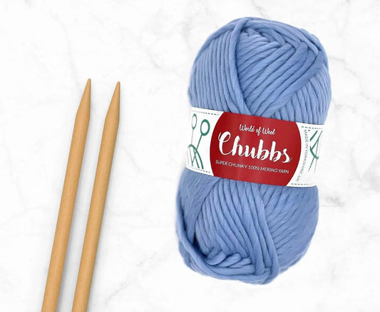 Dream Merino Super Chunky – Baby Blue Fabulously Soft Merino Wool Yarn | Available at Teas & Antiques | Fast UK Delivery