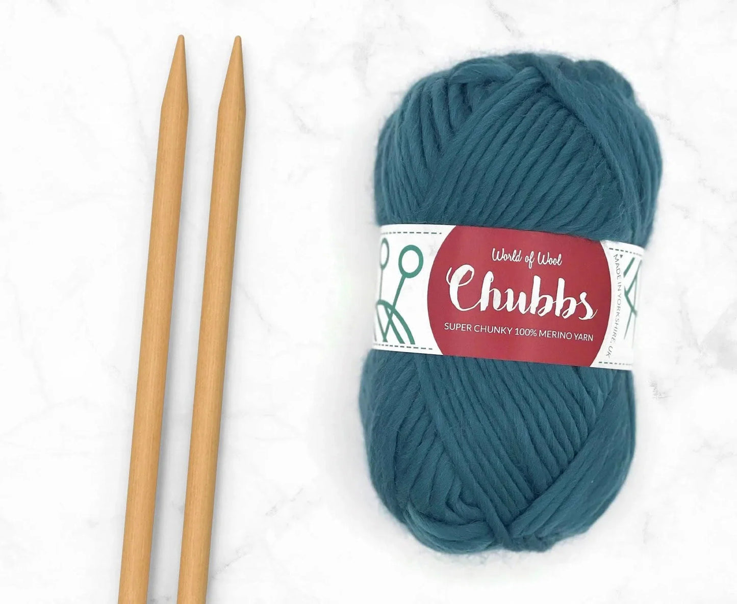 Duck Egg Merino Super Chunky – Deep Turquoise Fabulously Soft Merino Wool Yarn | Available at Teas & Antiques | Fast UK Delivery