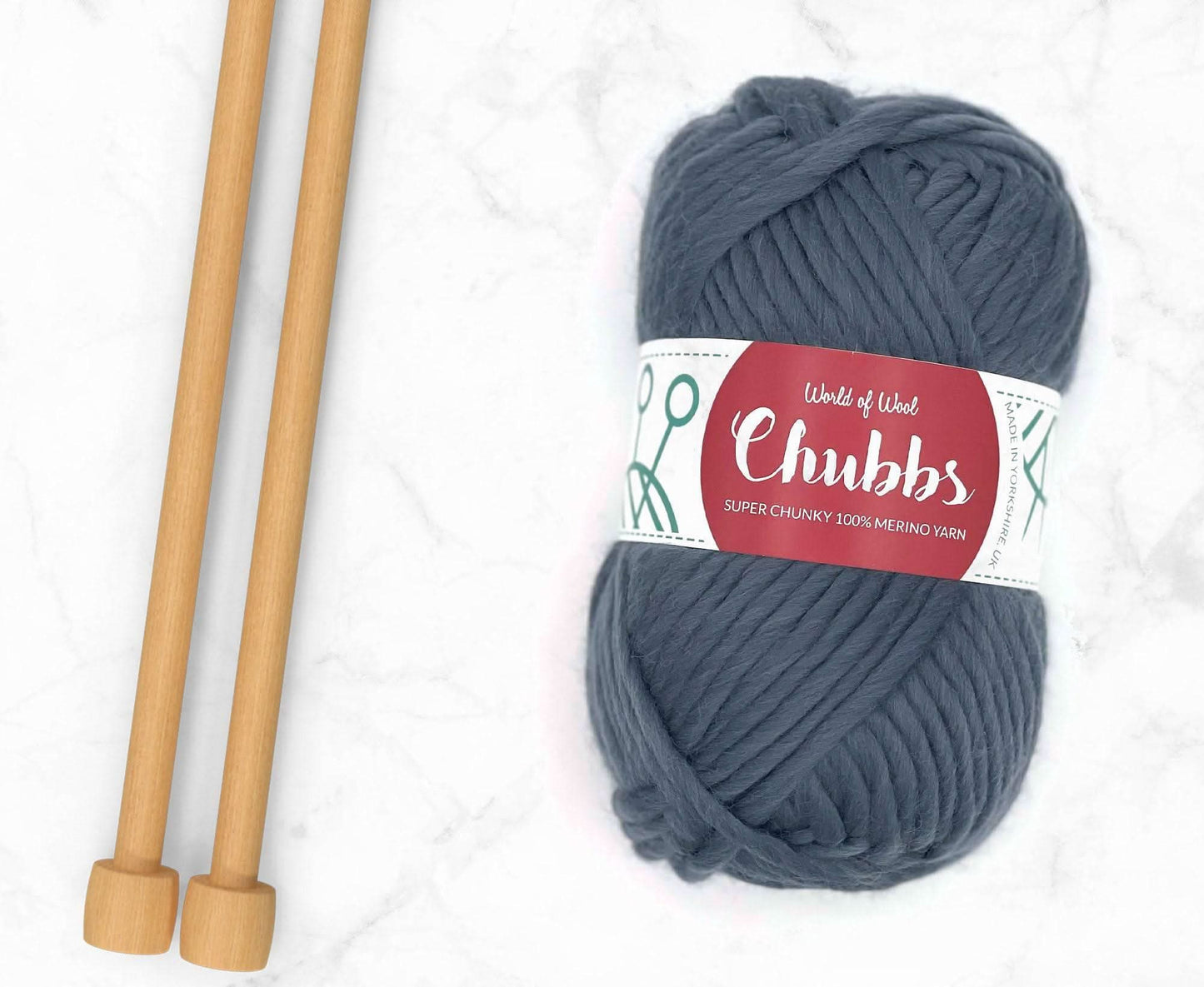 Granite Merino Super Chunky – Tough Grey Fabulously Soft Merino Wool Yarn | Available at Teas &amp; Antiques | Fast UK Delivery