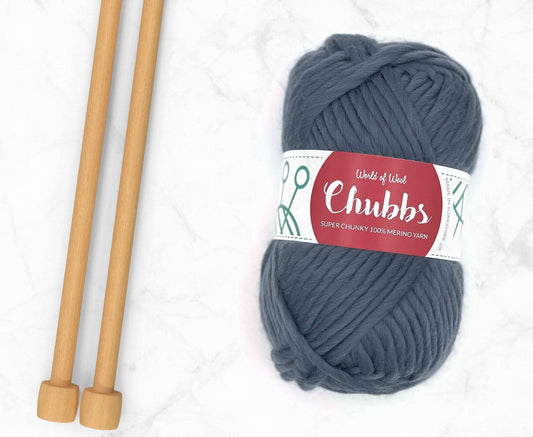 Granite Merino Super Chunky – Tough Grey Fabulously Soft Merino Wool Yarn | Available at Teas &amp; Antiques | Fast UK Delivery